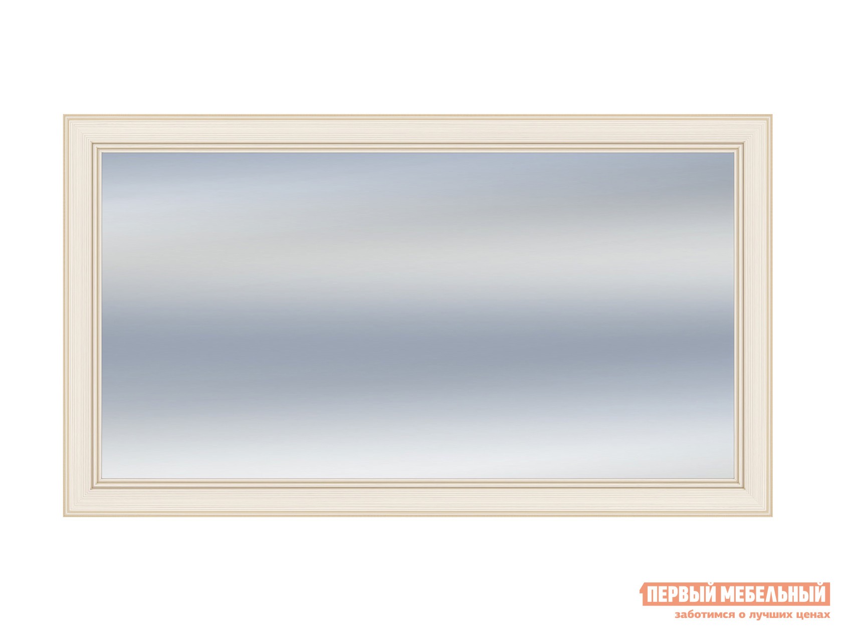 Настенное зеркало  Сиена-16 Бодега белый, патина золото