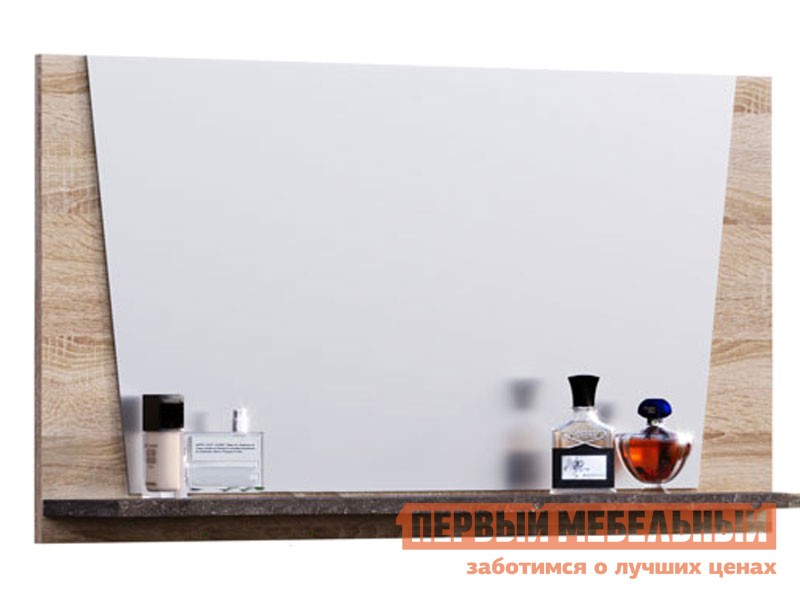 Настенное зеркало  Санремо Дуб Сонома светлый / Ателье темное