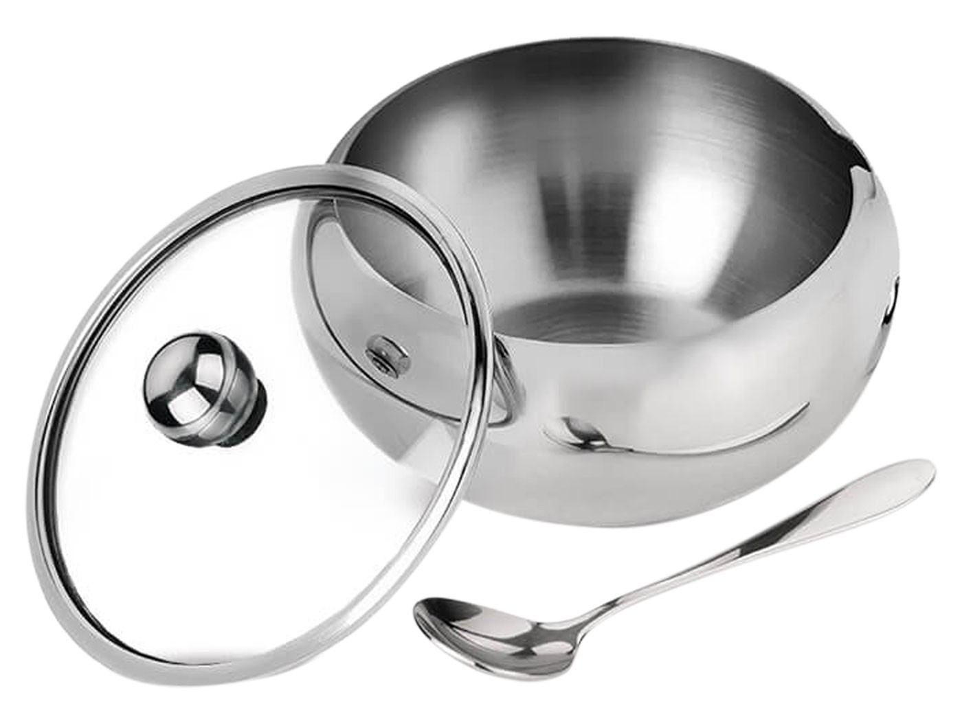 Сахарница  MR-1696L Металлик, нержавеющая сталь