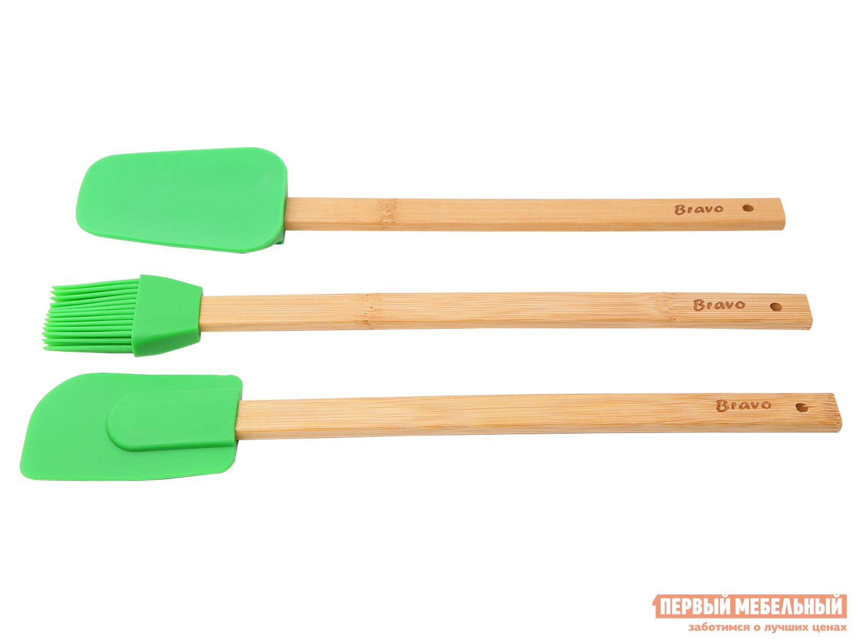 Кухонный инструмент  Bravo Бамбук / Зеленый, силикон