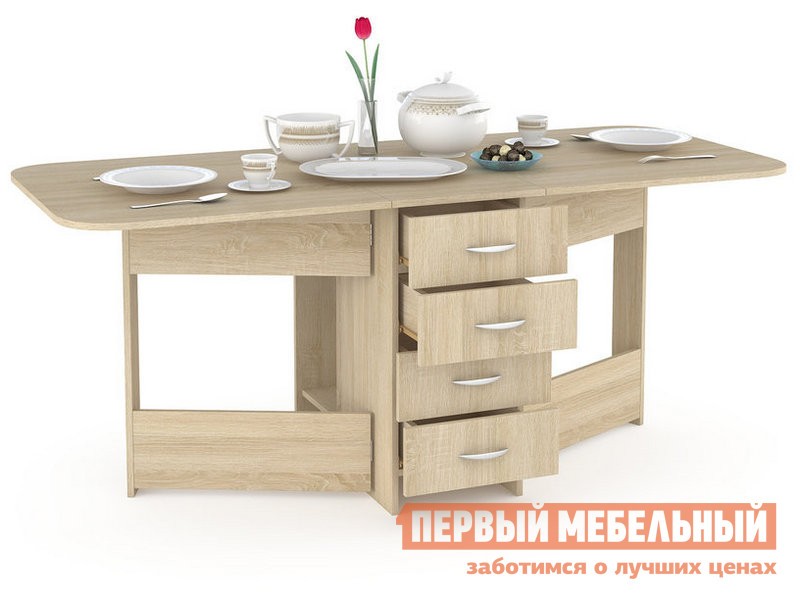 Стол-книжка  Глория 606 Дуб Сонома