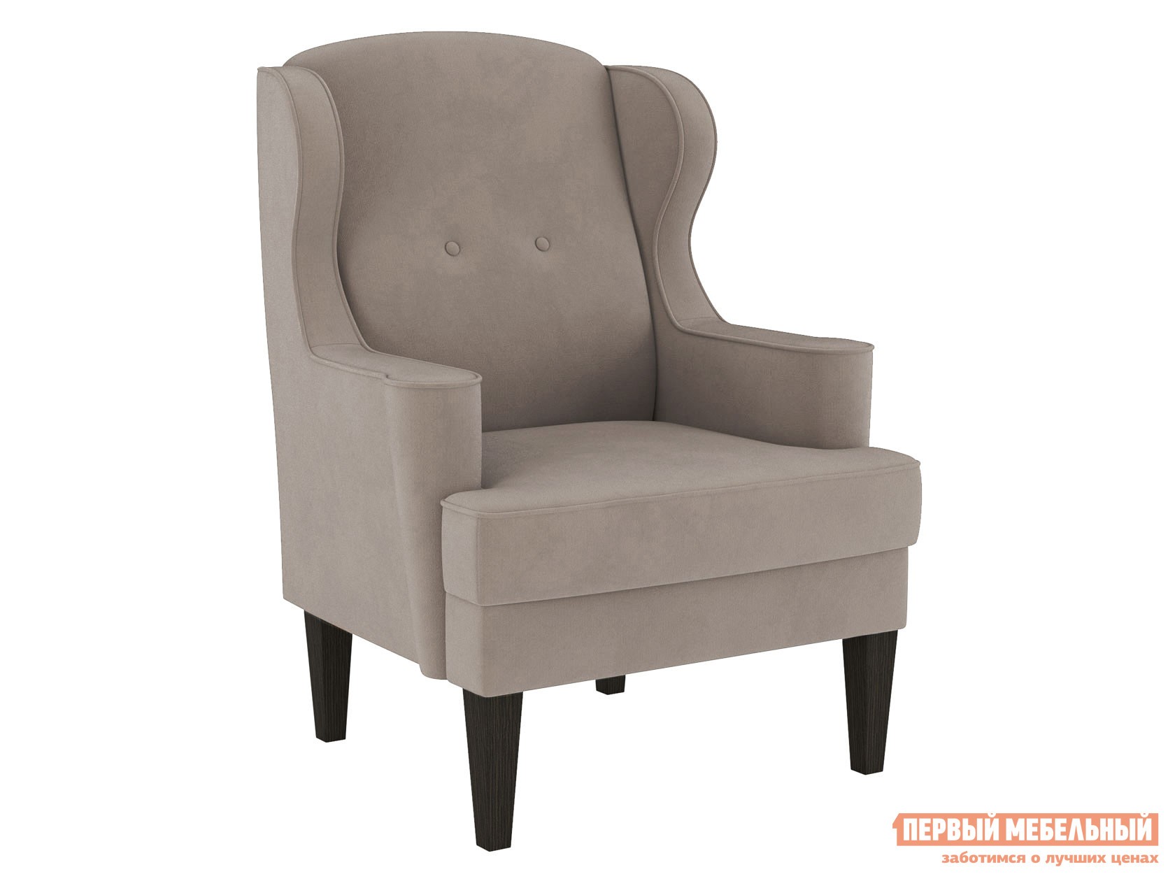 Кресло  Монтано Коричневый, велюр