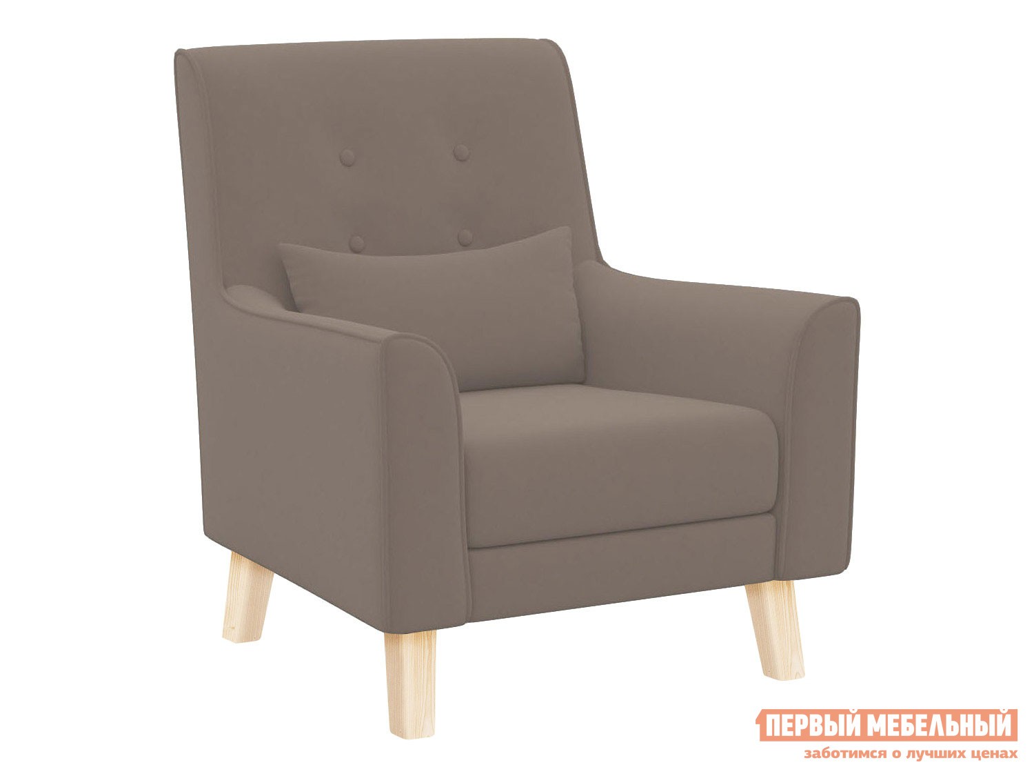 Кресло  Френк Латте, велюр