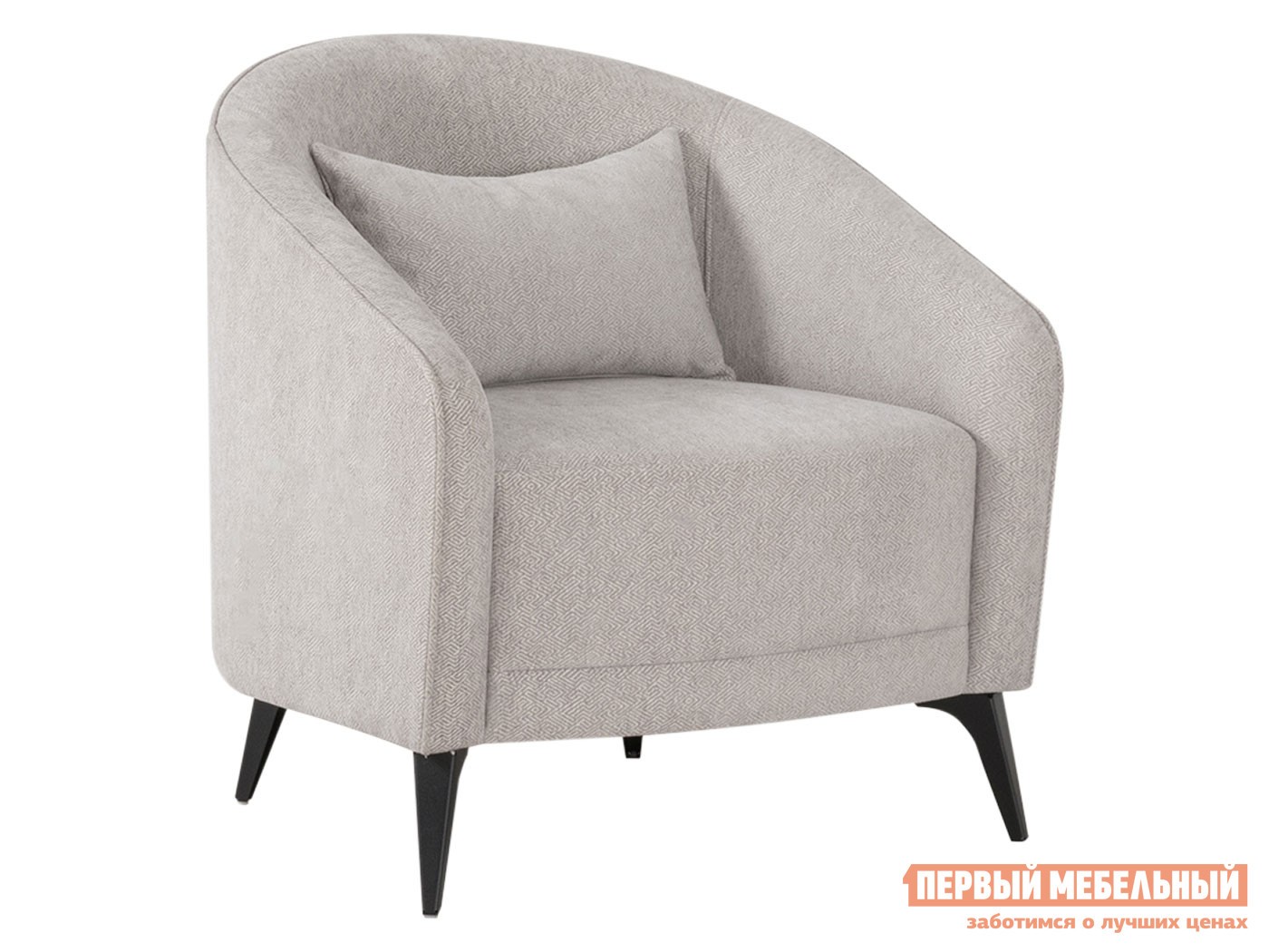 Кресло  Бернис Светло-серый, шенилл