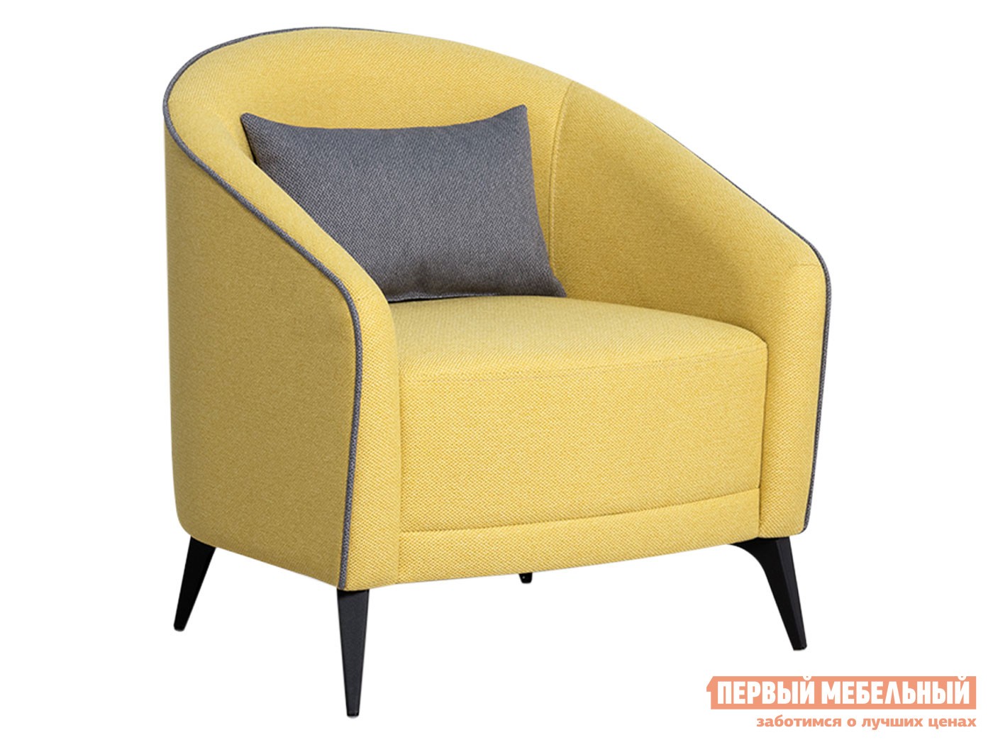 Кресло  Бернис Горчичный, рогожка