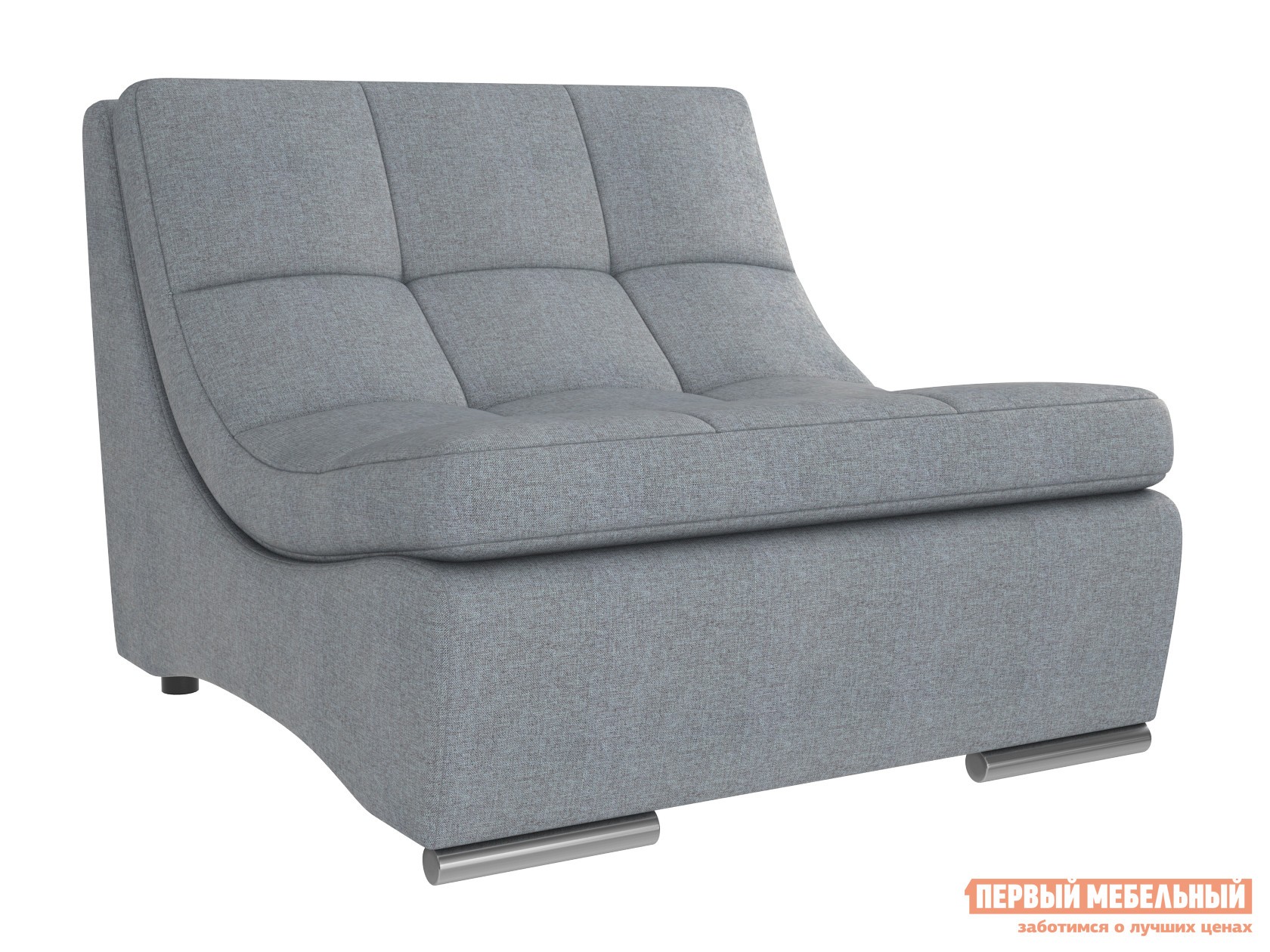 Кресло  Сан-Диего Серо-голубой, рогожка