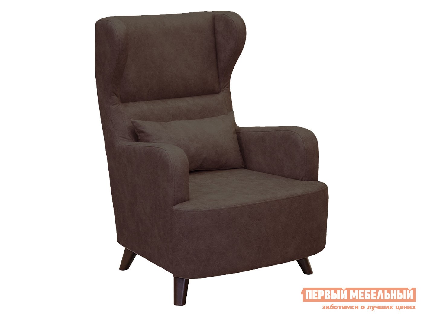 Кресло  Меланж Шоколад, велюр