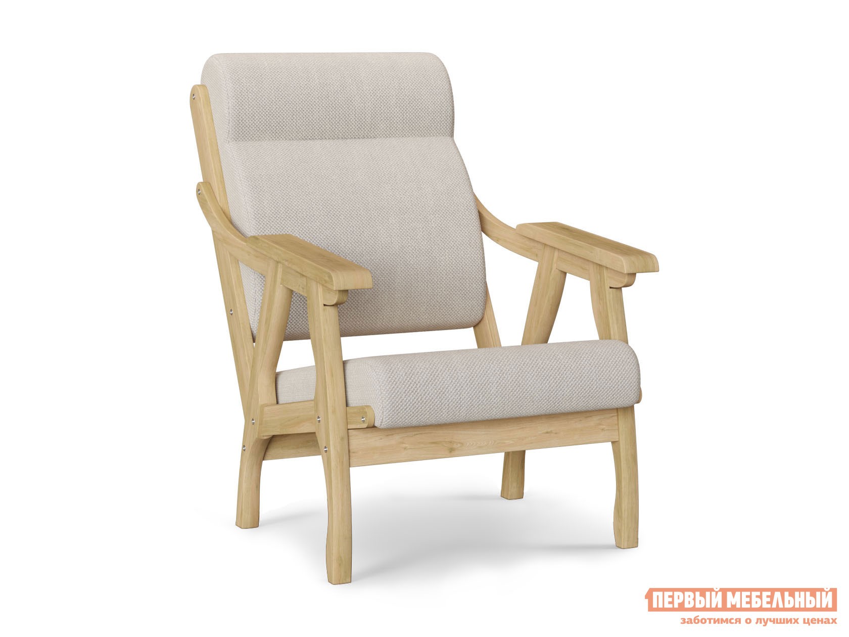 Кресло  Саммер Бежевый, рогожка, Бук