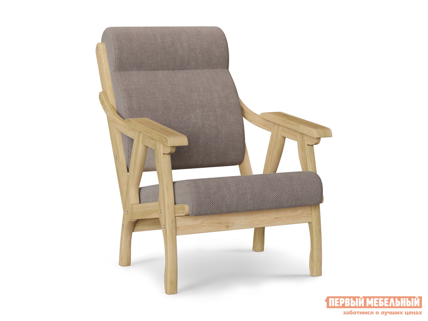 Кресло  Саммер Коричневый, рогожка, Бук