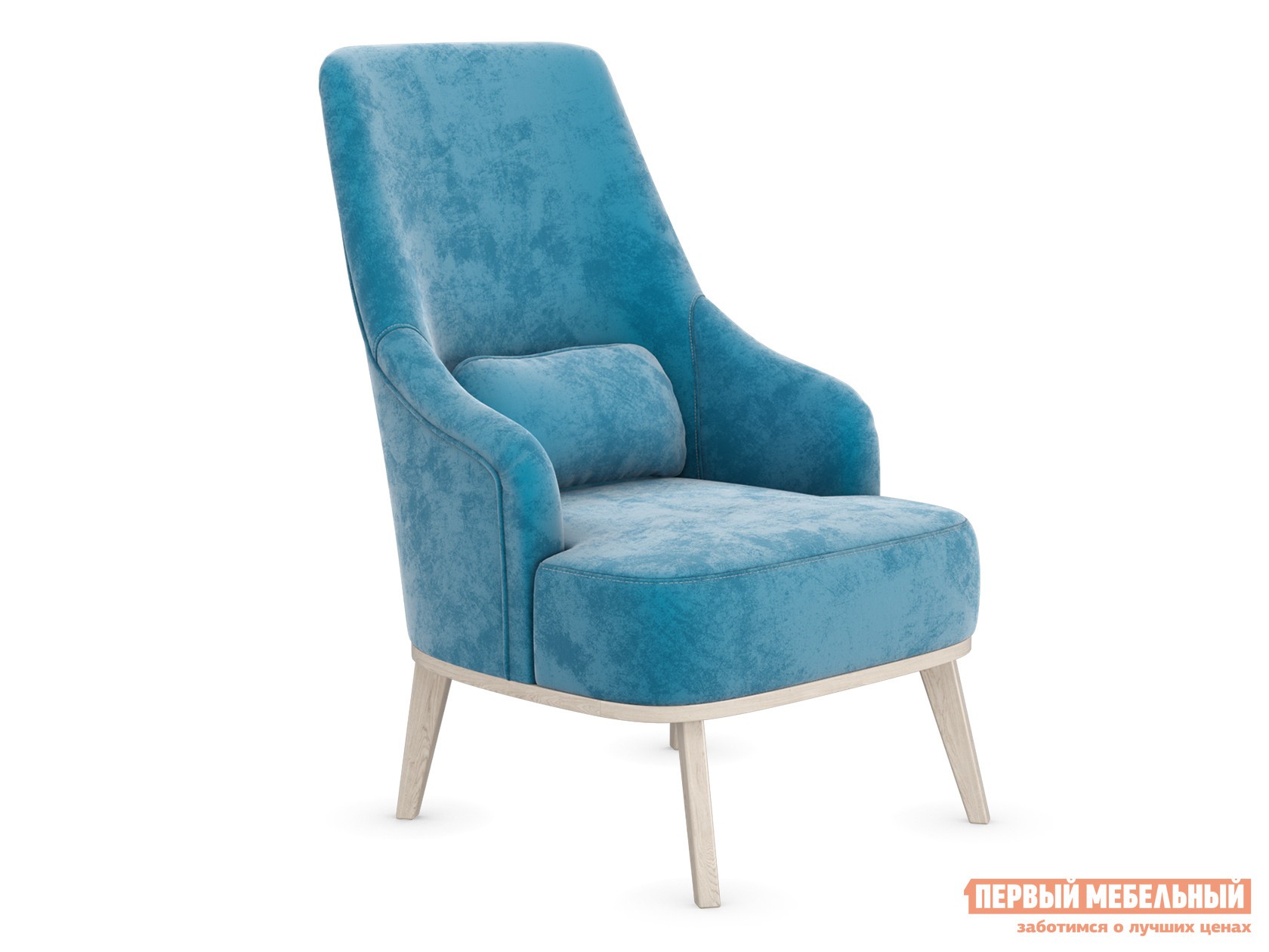 Кресло  Лоренцо Лазурь, микровелюр