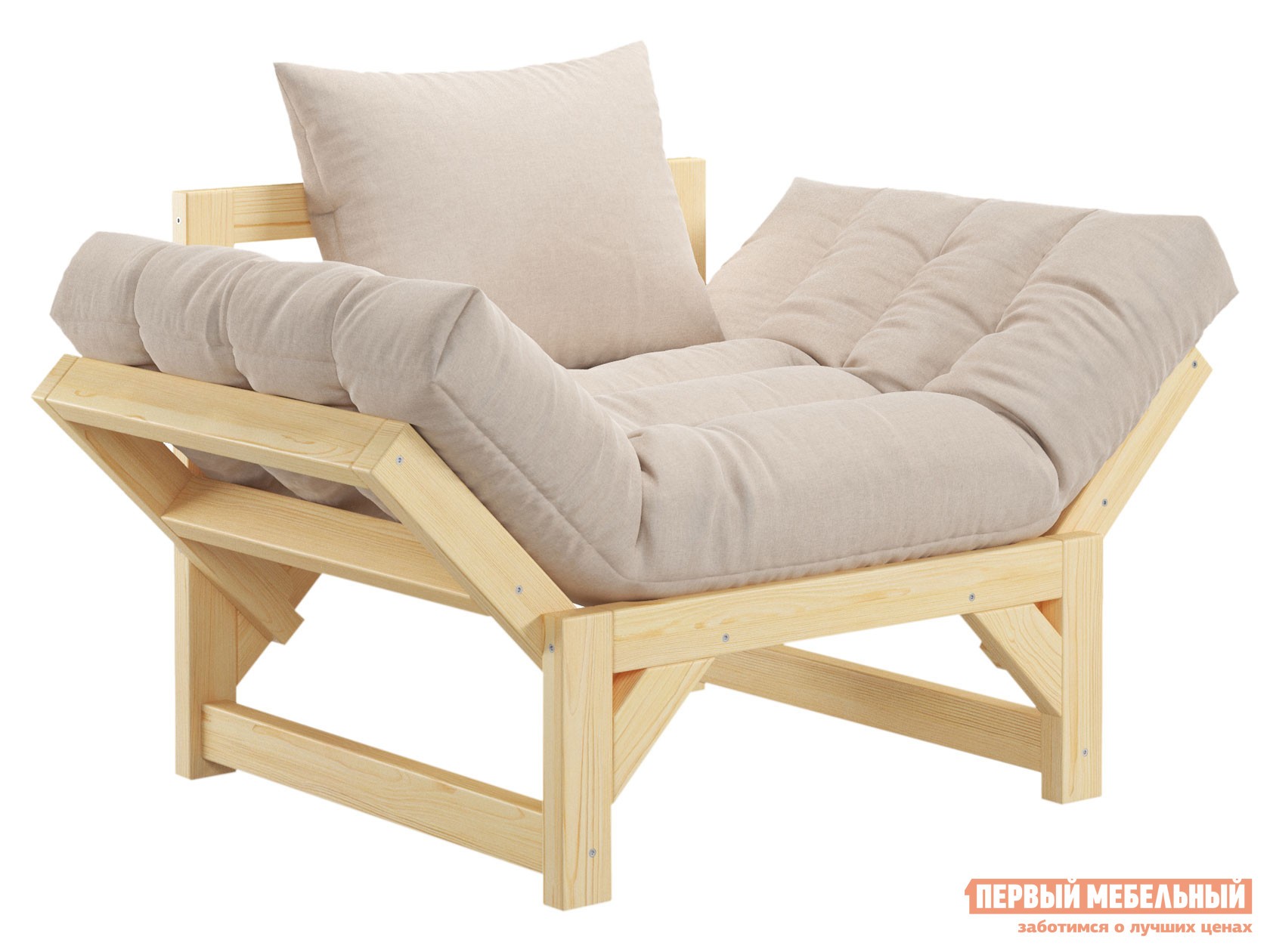 Кресло  Бари Массив / Бежевый, рогожка