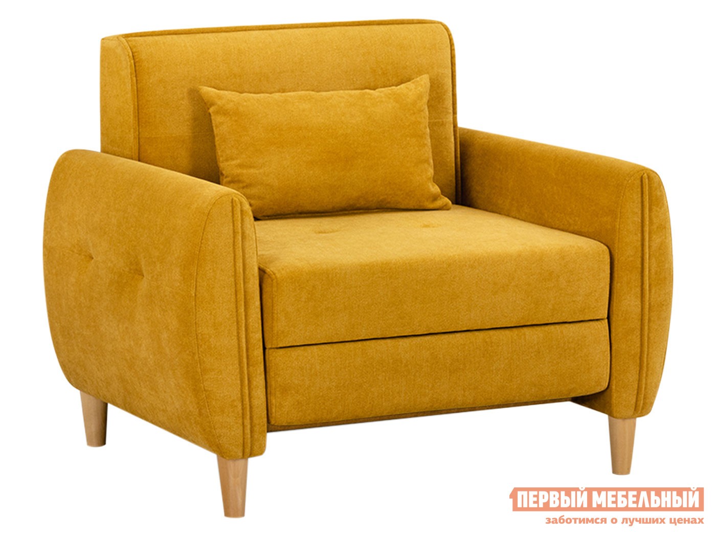 Кресло-кровать  Анита Горчичный, велюр