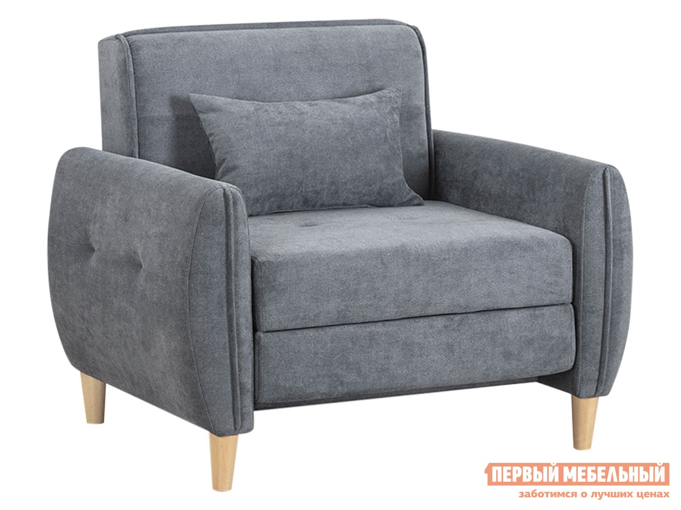 Кресло-кровать  Анита Серый, велюр