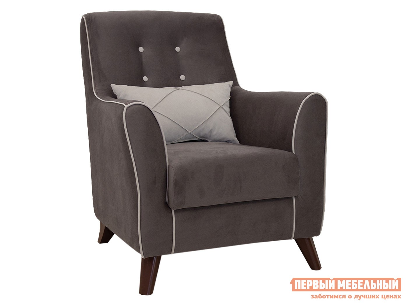 Кресло  Френсис Мокко / Крем, велюр