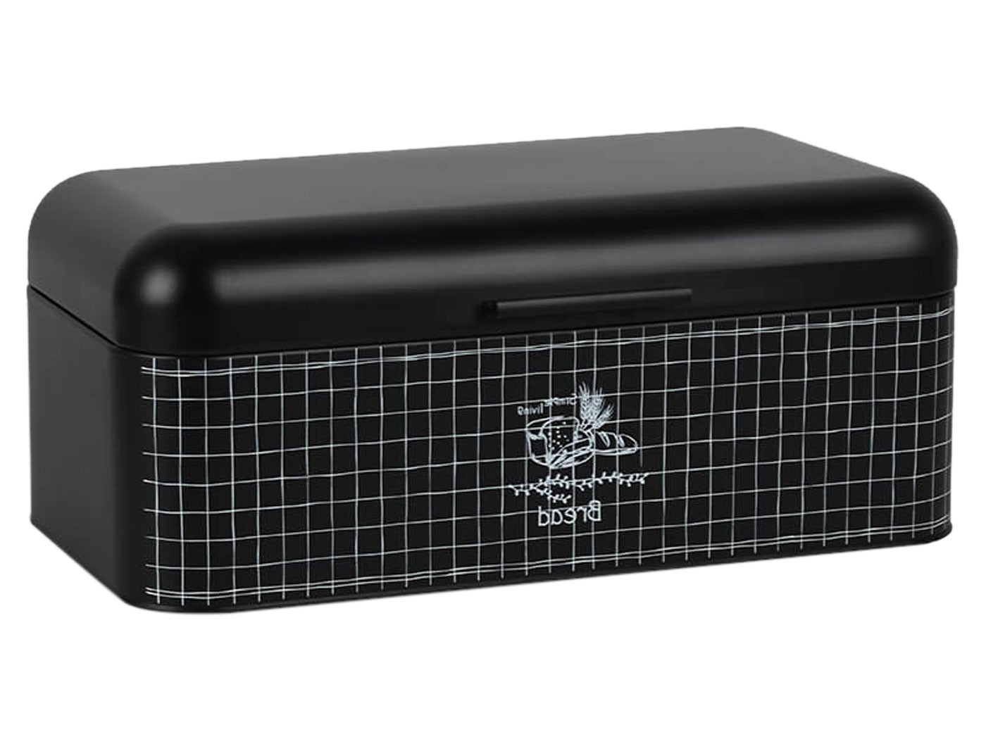 Хлебница  MR-1774 Черный, металл