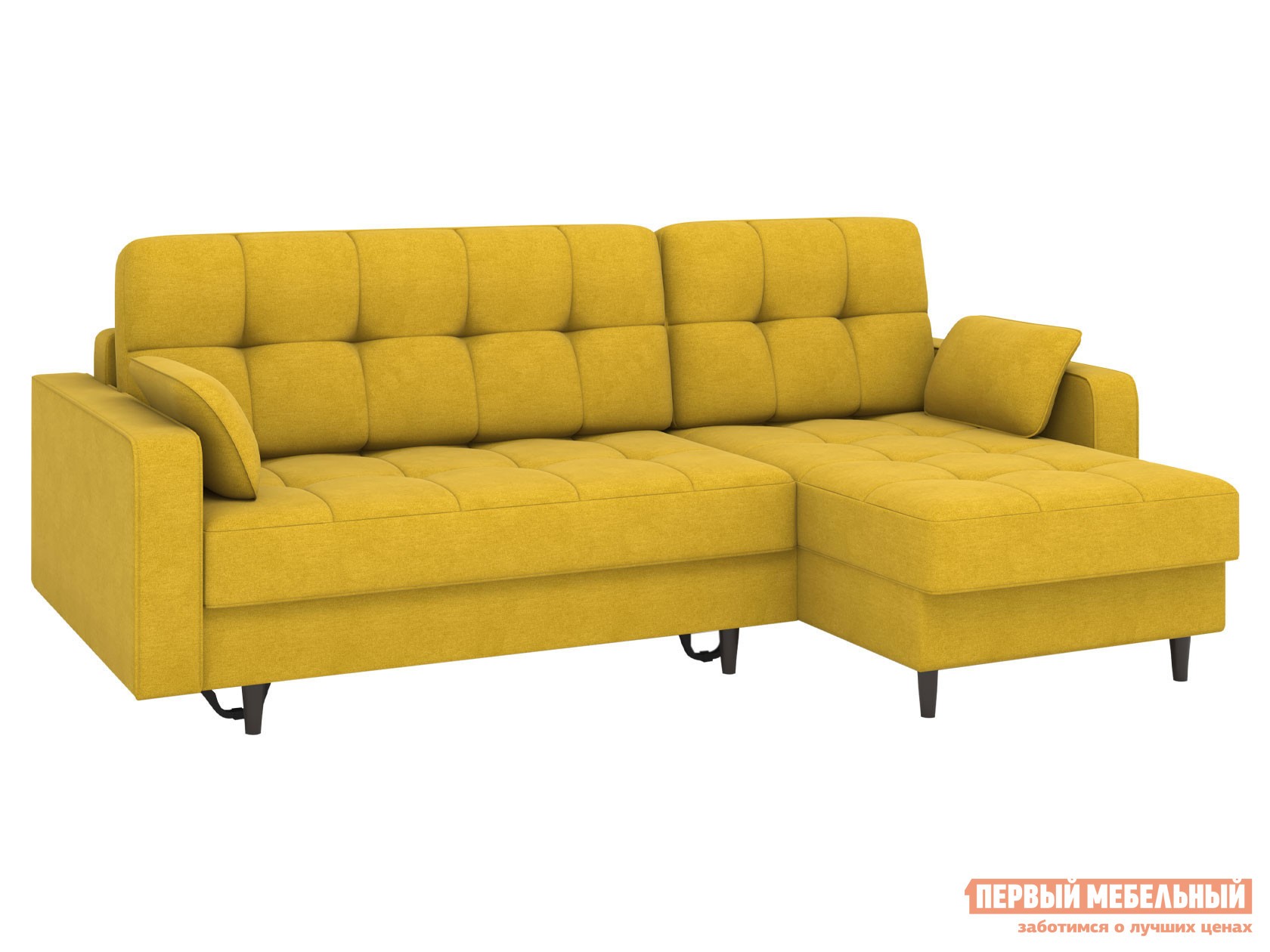 Угловой диван  Санфорд Горчичный, шенилл