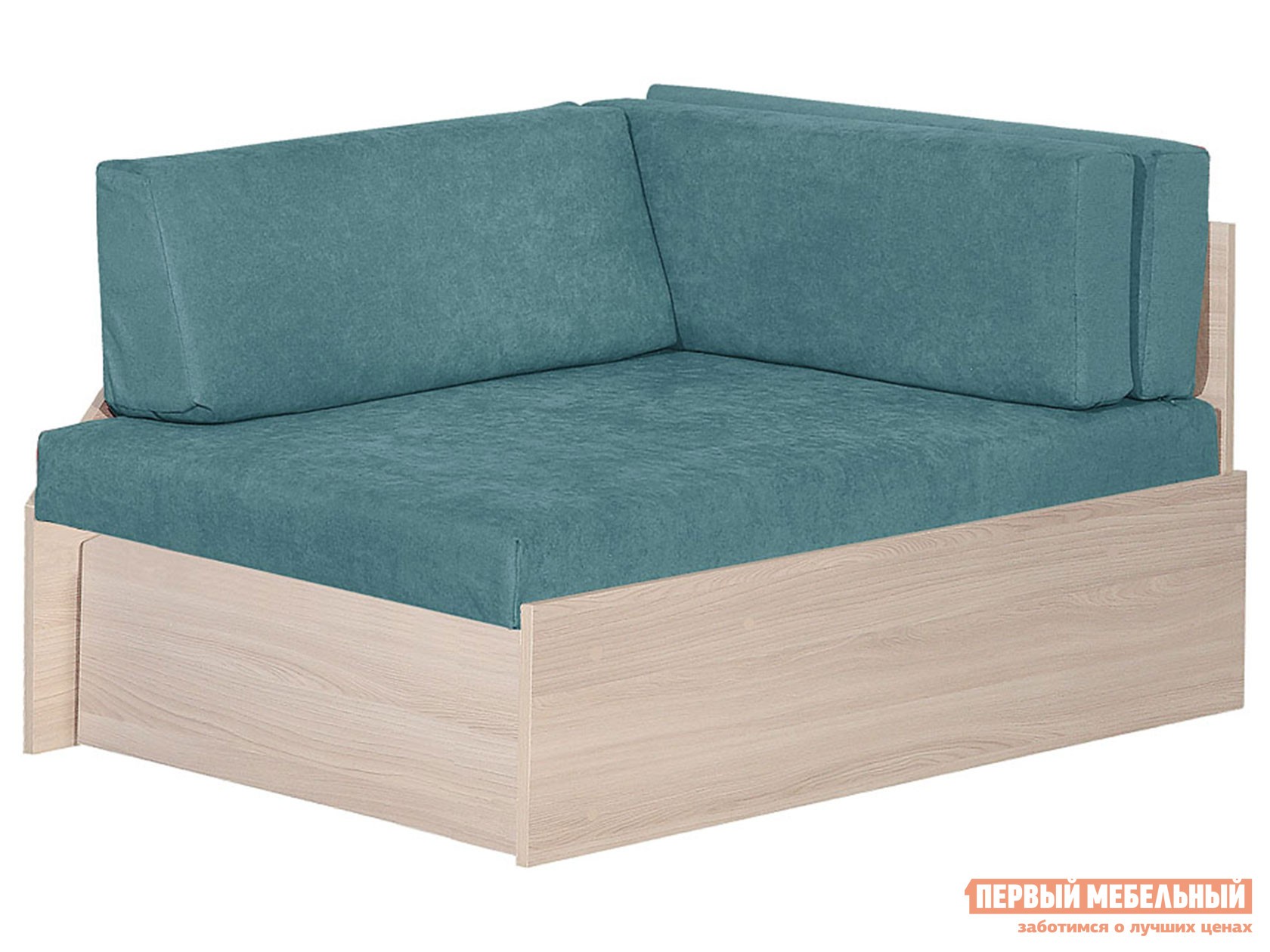 Прямой диван  Дауни Аквамарин, микровелюр