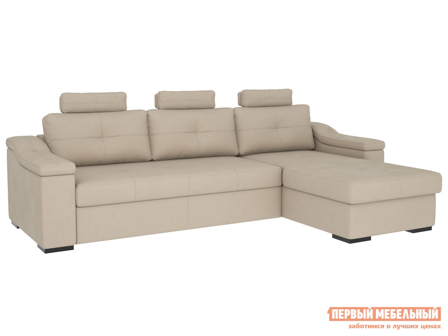Угловой диван  Триумф Песчаная буря, велюр
