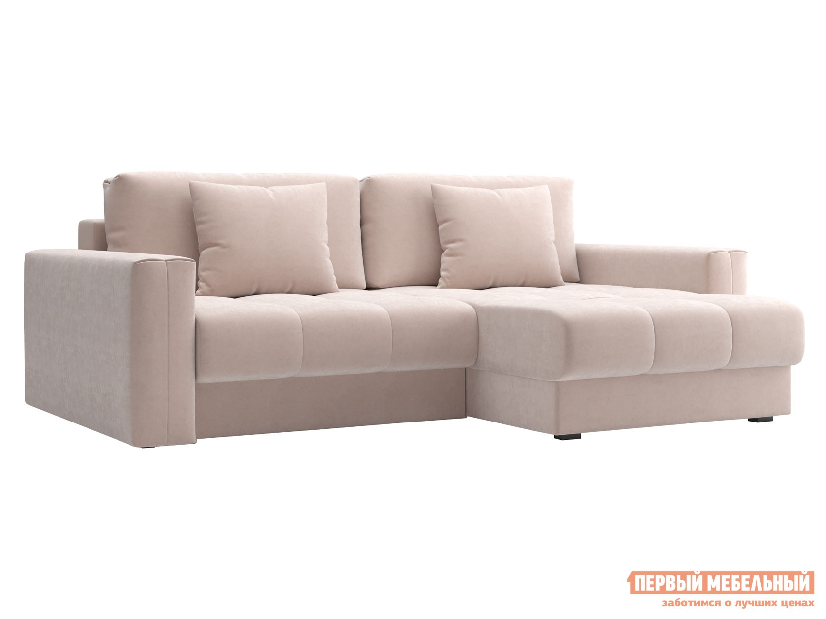 Угловой диван  Клермон Бежевый, велюр