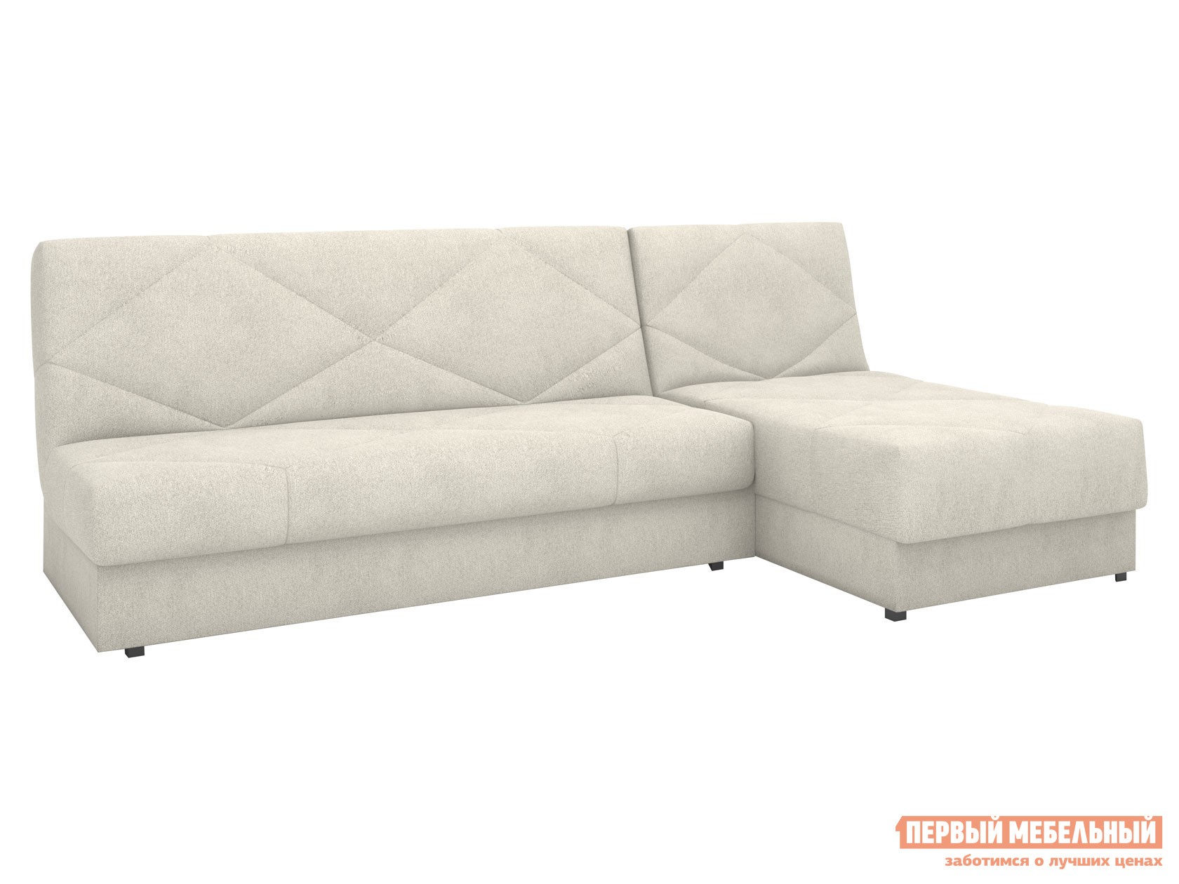 Угловой диван  Аризона Бежевый, велюр