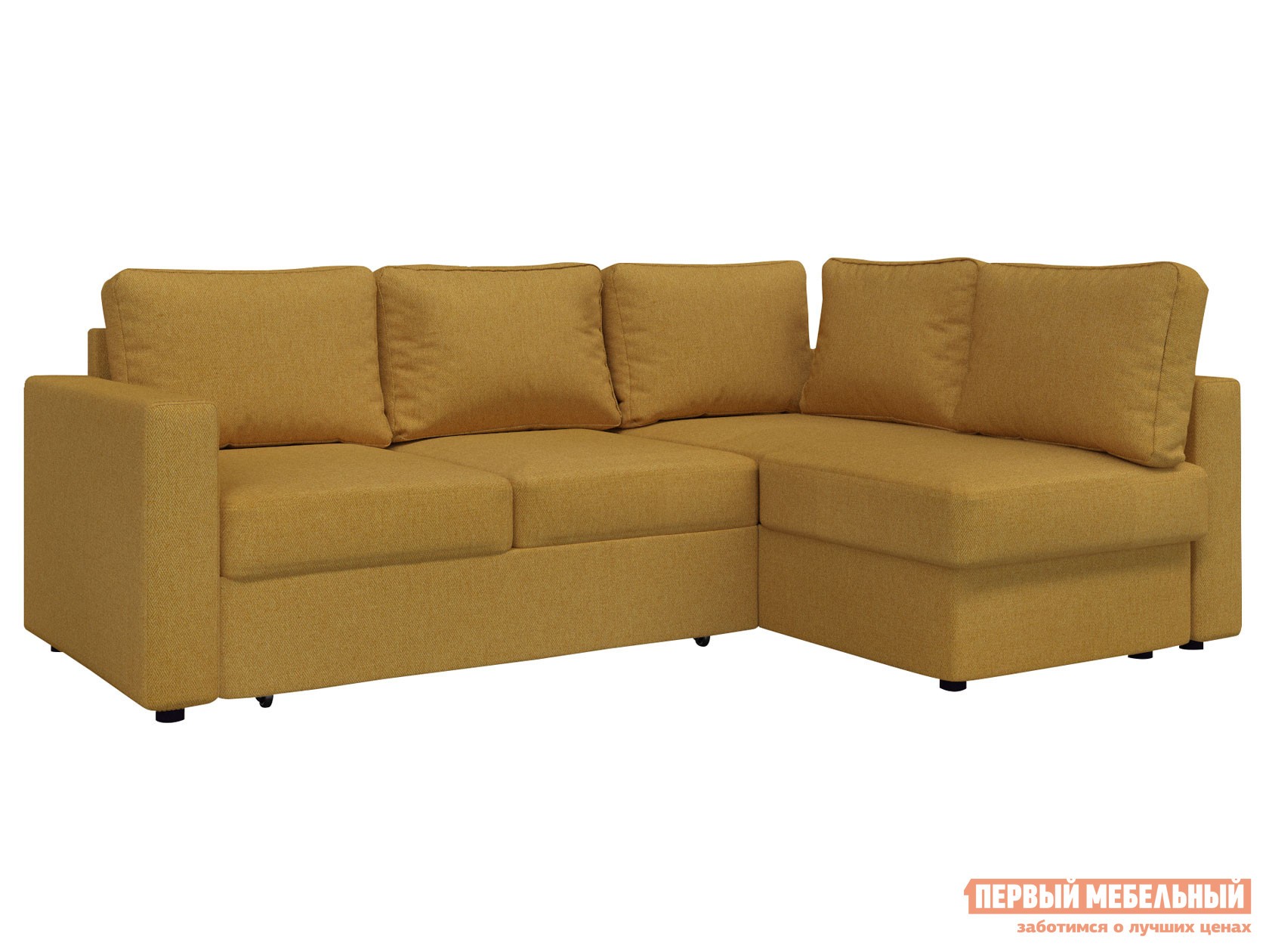 Угловой диван  Катрин Карри, рогожка, Правая