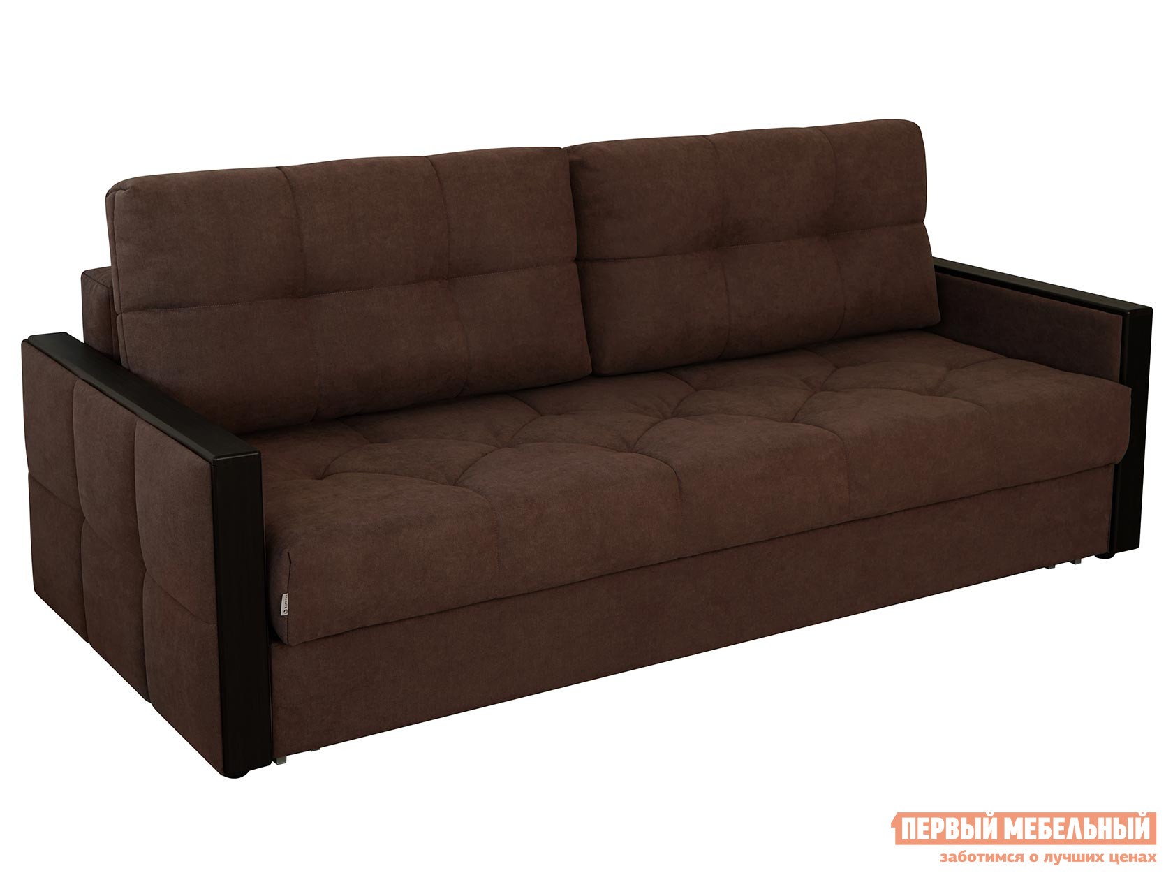 Прямой диван  Бруклин Коричневый, микрошенилл