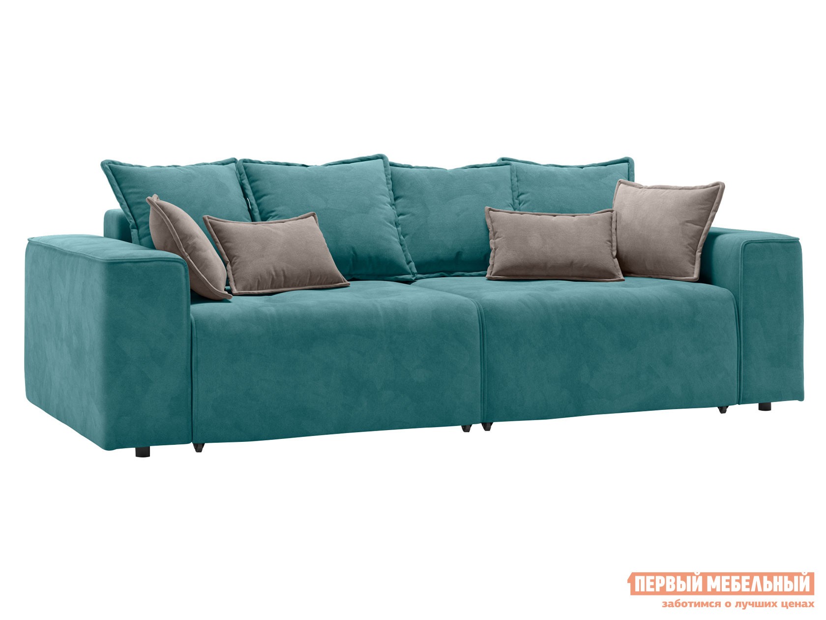 Прямой диван  Венте Бирюзовый, велюр
