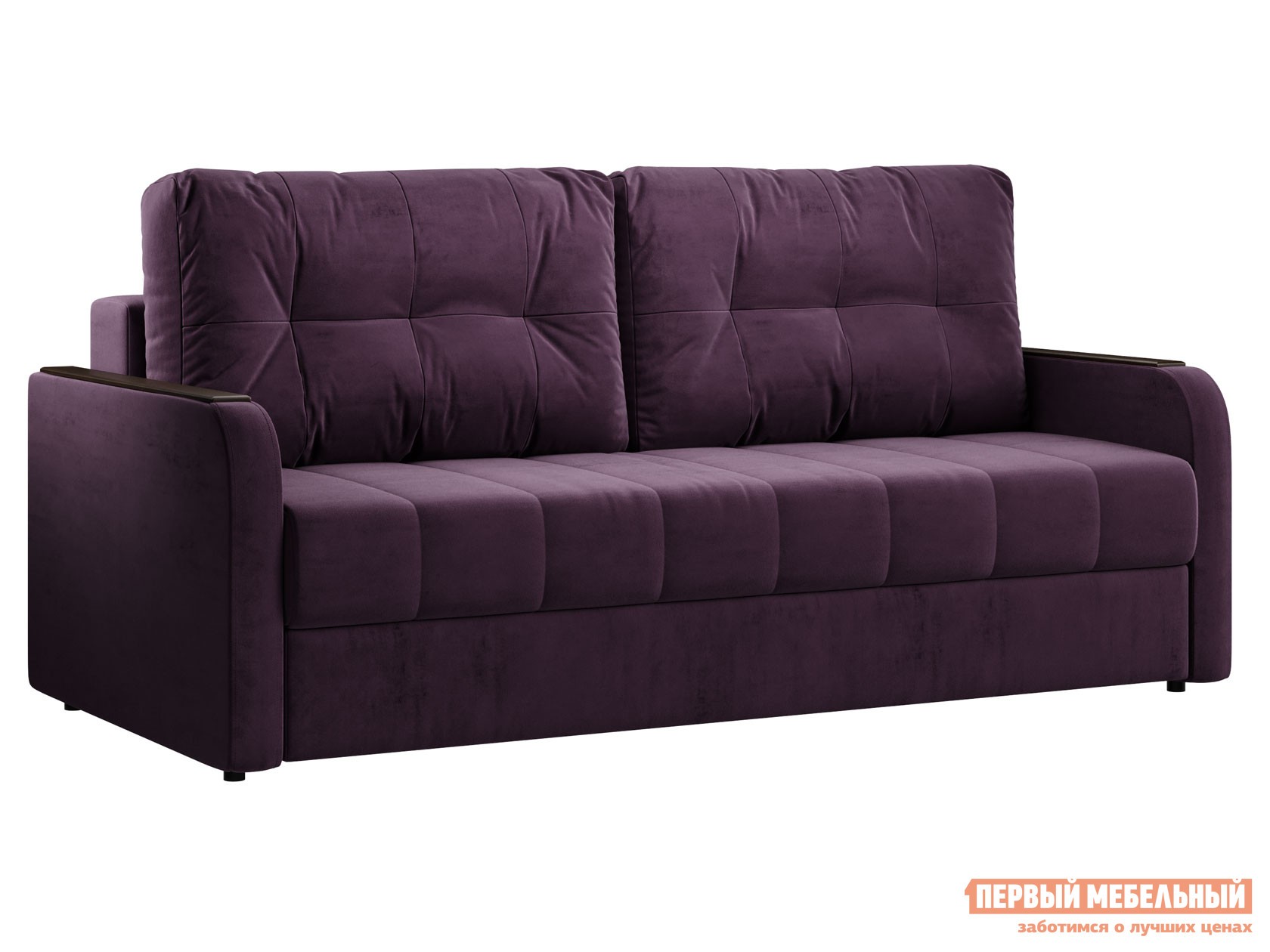 Прямой диван  Аффи Фиолетовый, велюр