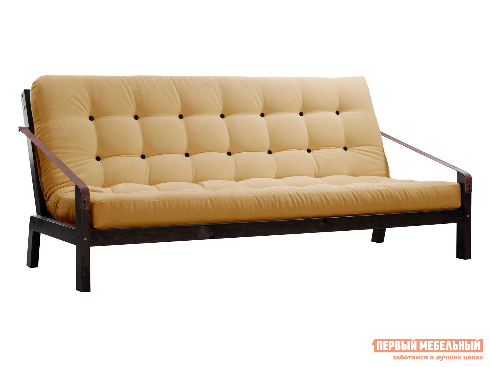 Прямой диван  Локи Венге, Бежевый, вельвет