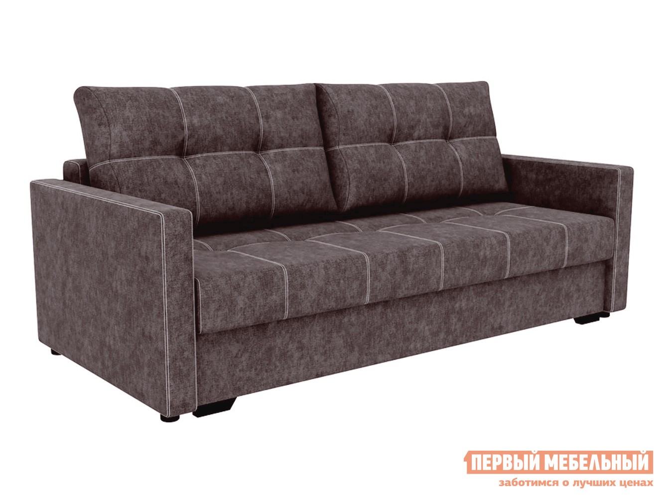 Прямой диван  Гранд Капучино, велюр