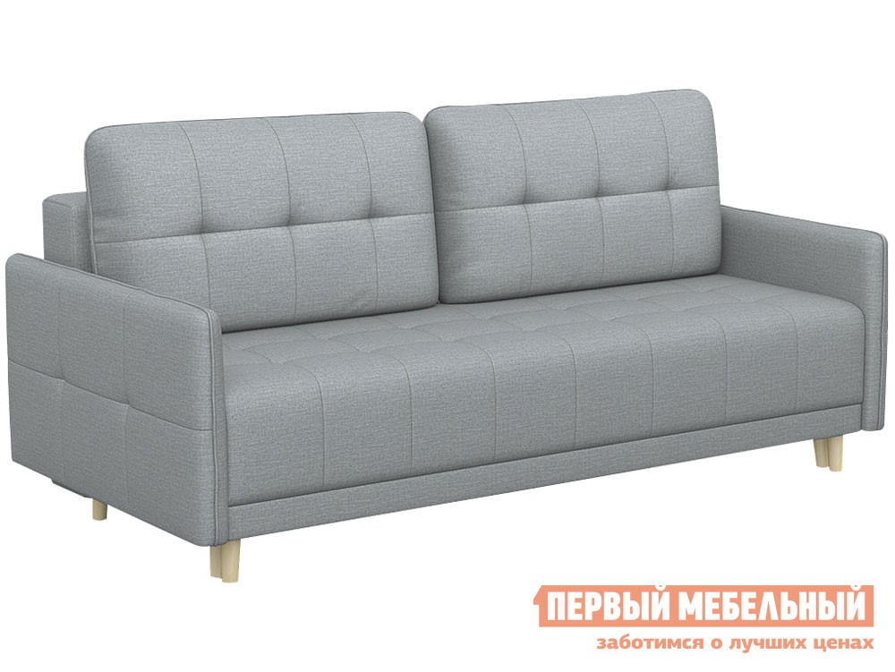 Прямой диван  Оксфорд Стальной, рогожка