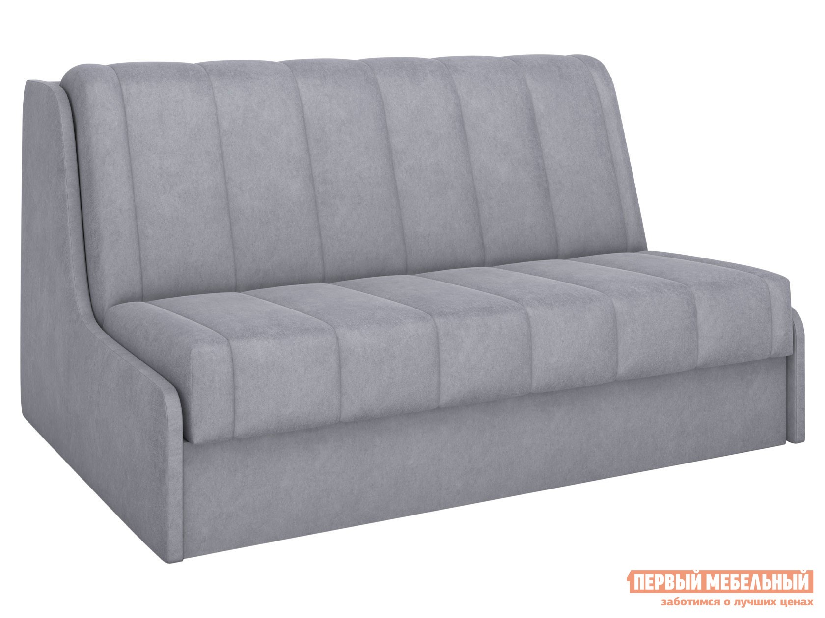 Прямой диван  Валенсия Серый, велюр , 160х205 см, Без ящика