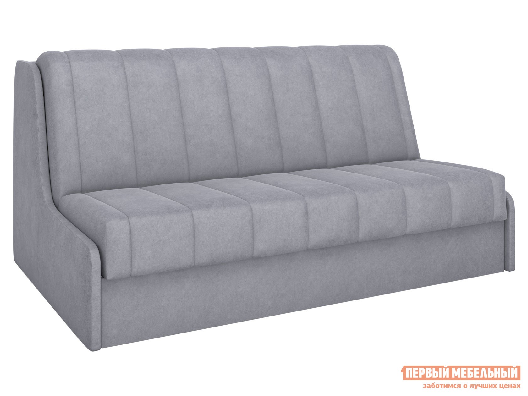 Прямой диван  Валенсия Серый, велюр , 185х205 см, Без ящика