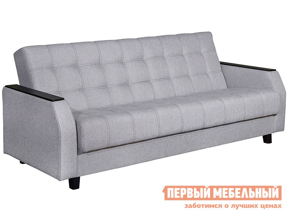 Прямой диван  Феникс Светло-серый, рогожка