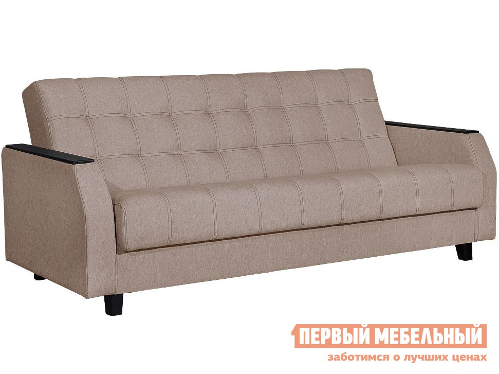 Прямой диван  Феникс Бежевый, рогожка