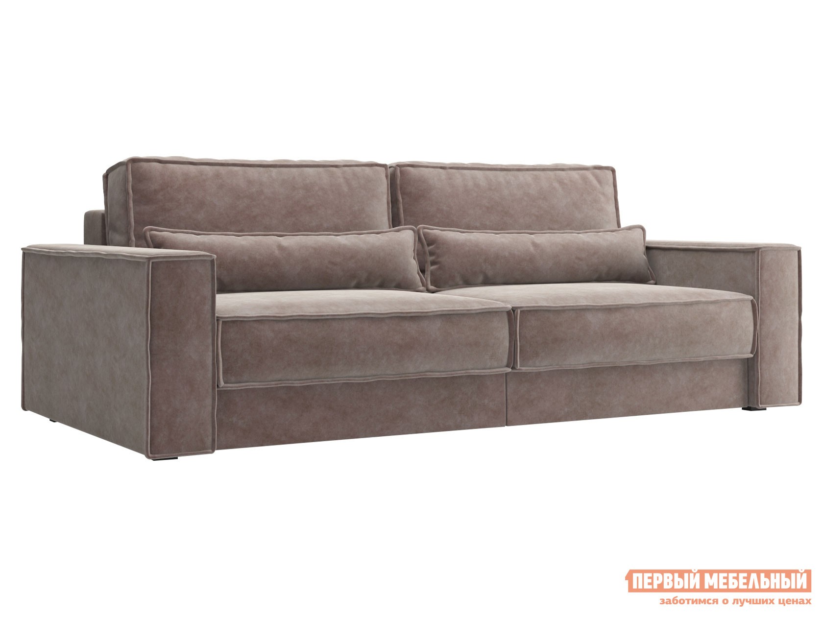 Прямой диван  Рэндом Коричневый, велюр