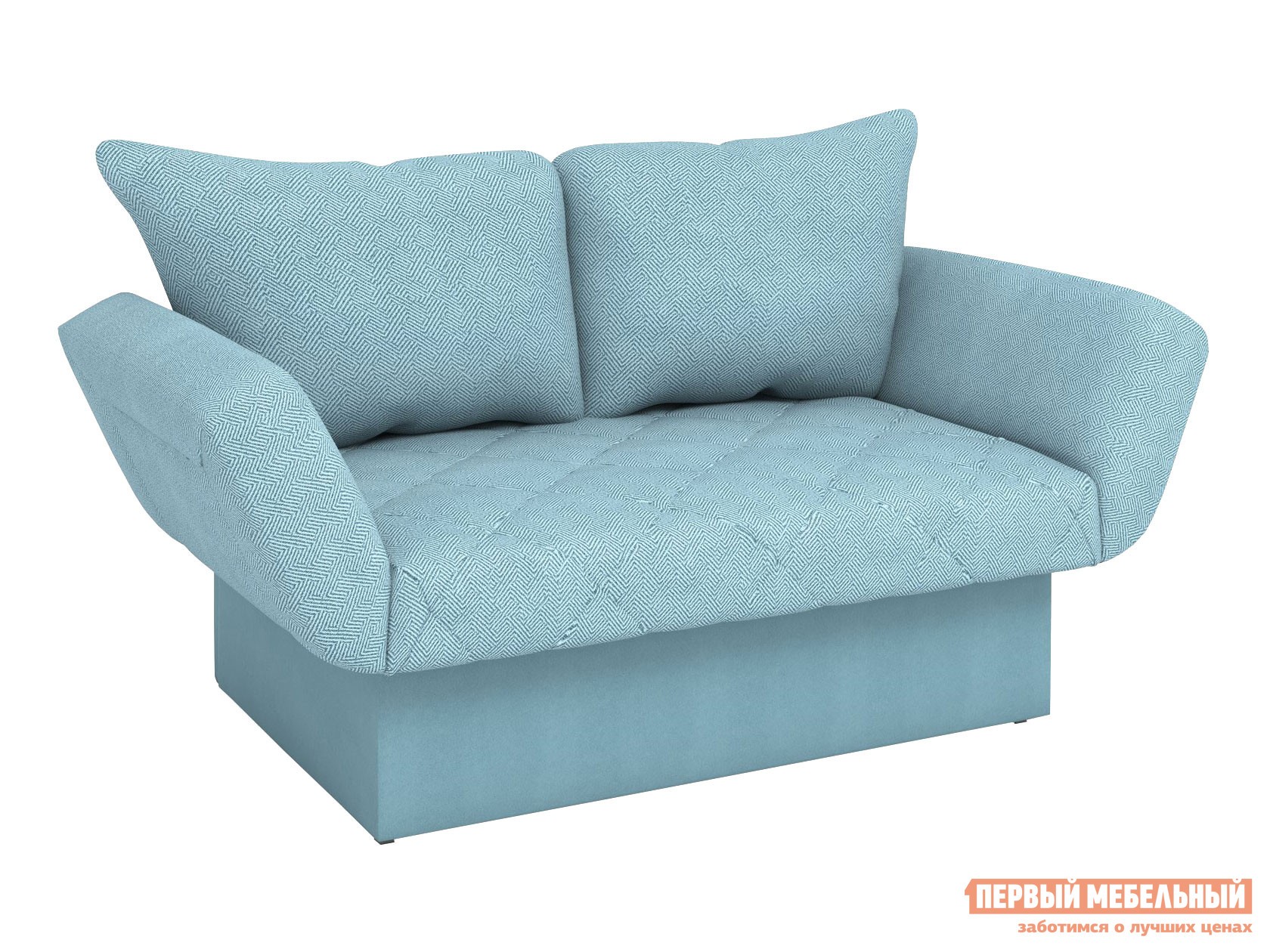 Прямой диван  Джим Мятный, велюр