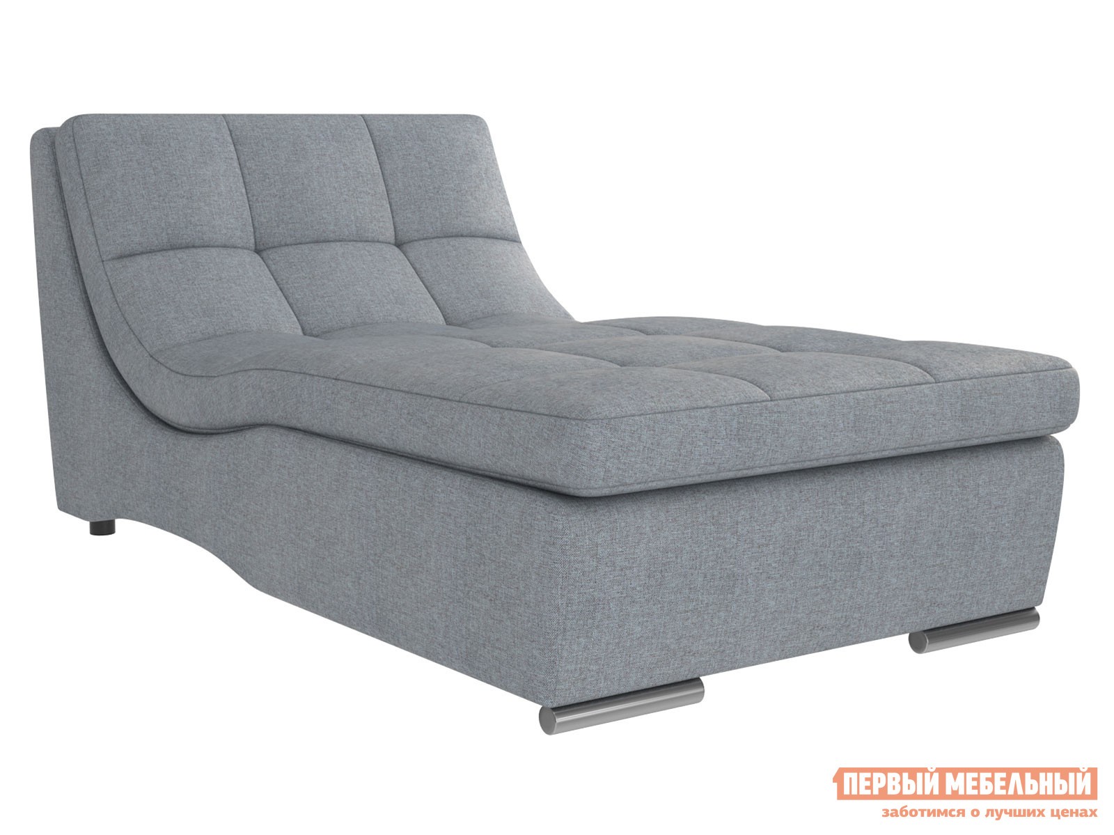 Прямой диван  Сан-Диего Серо-голубой, рогожка