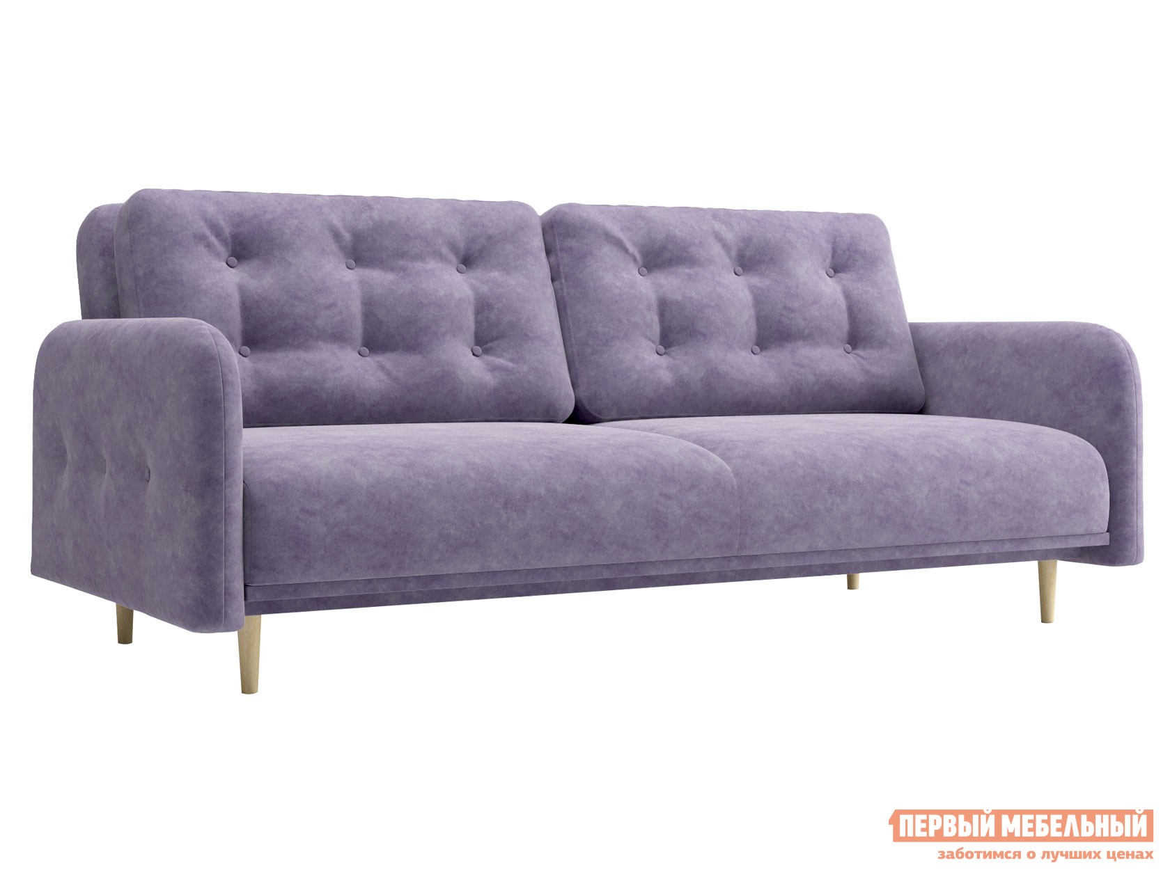 Прямой диван  Виспа Орхидея, велюр