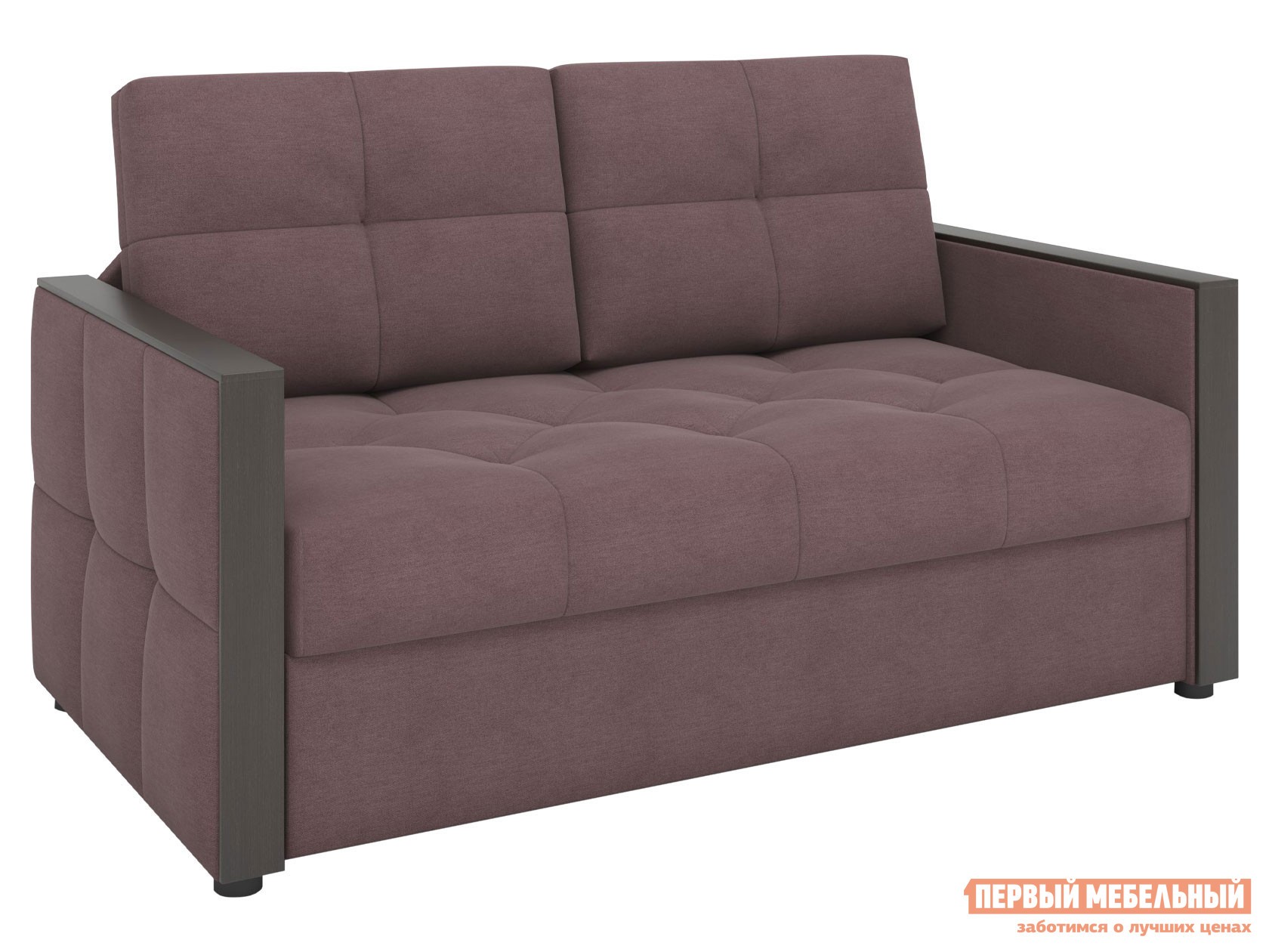 Прямой диван  Бруклин Мини Коричневый, микрошеннил