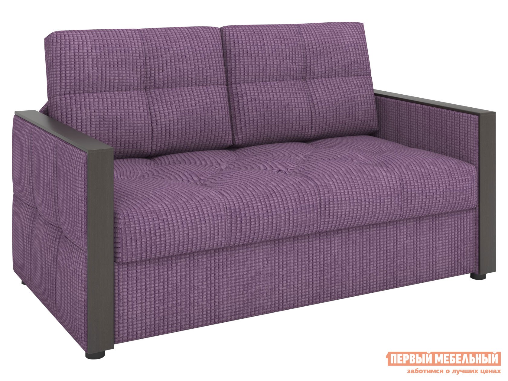 Прямой диван  Бруклин Мини Сливовый, велюр