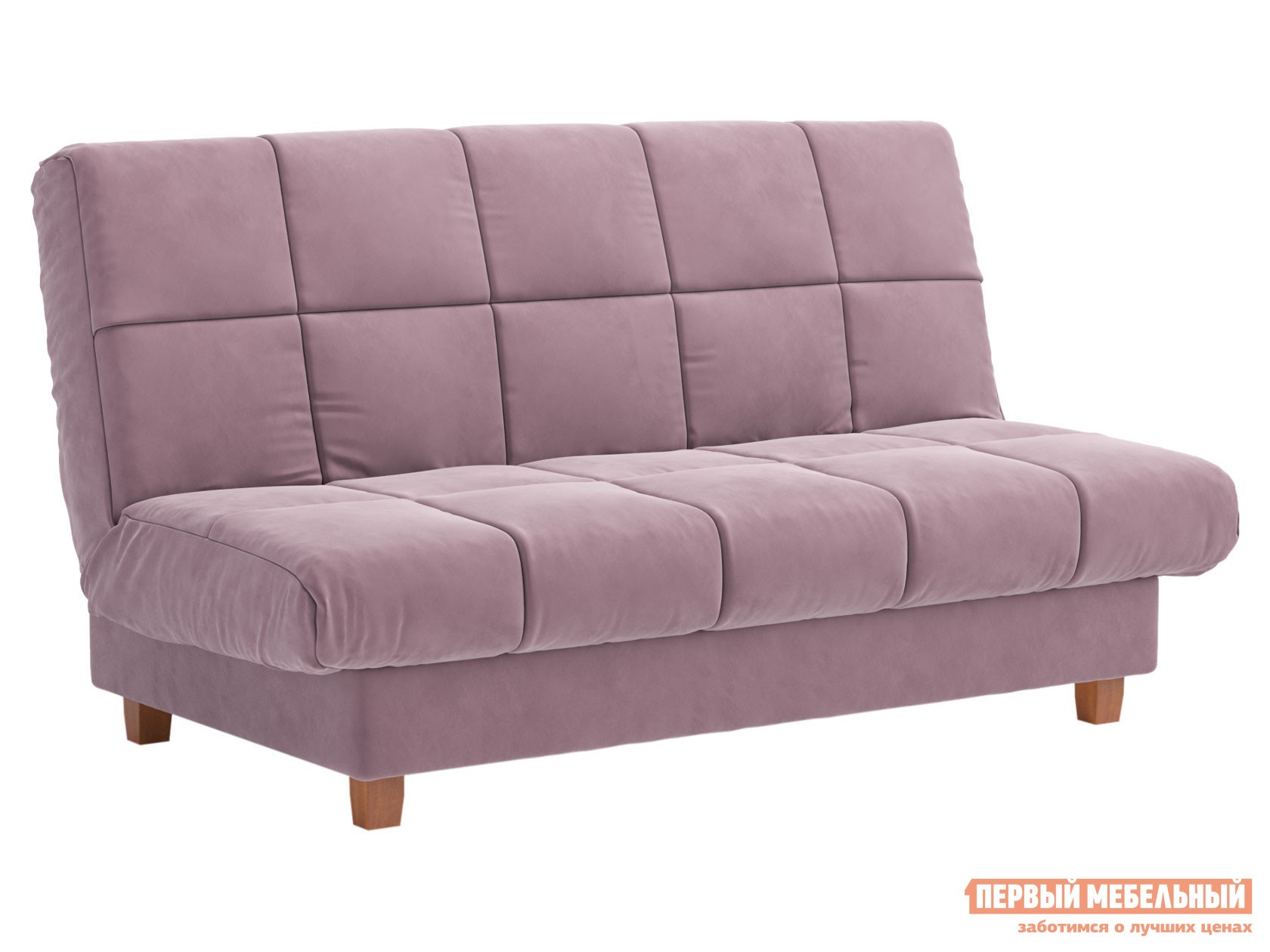 Прямой диван  Асти Лиловый, велюр
