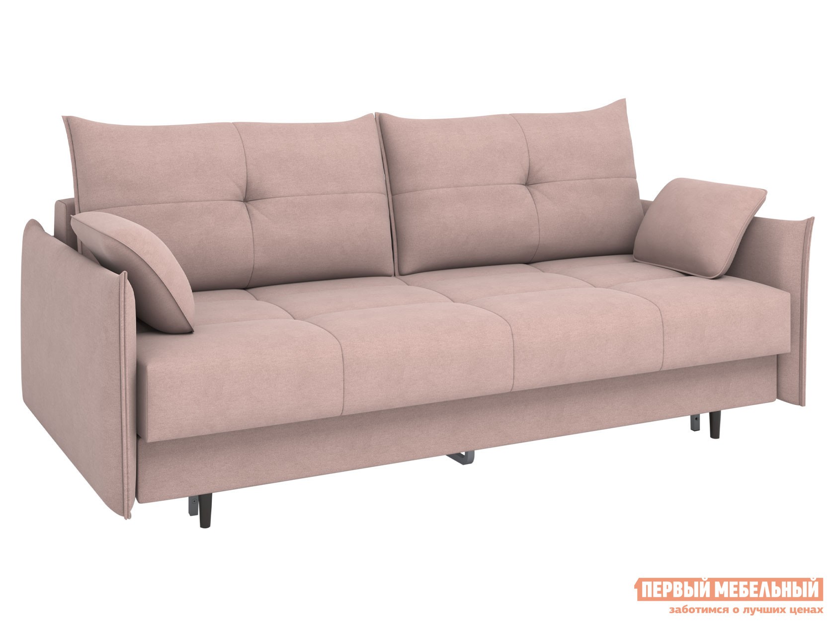 Прямой диван  Авалон Бежевый, микрошенилл