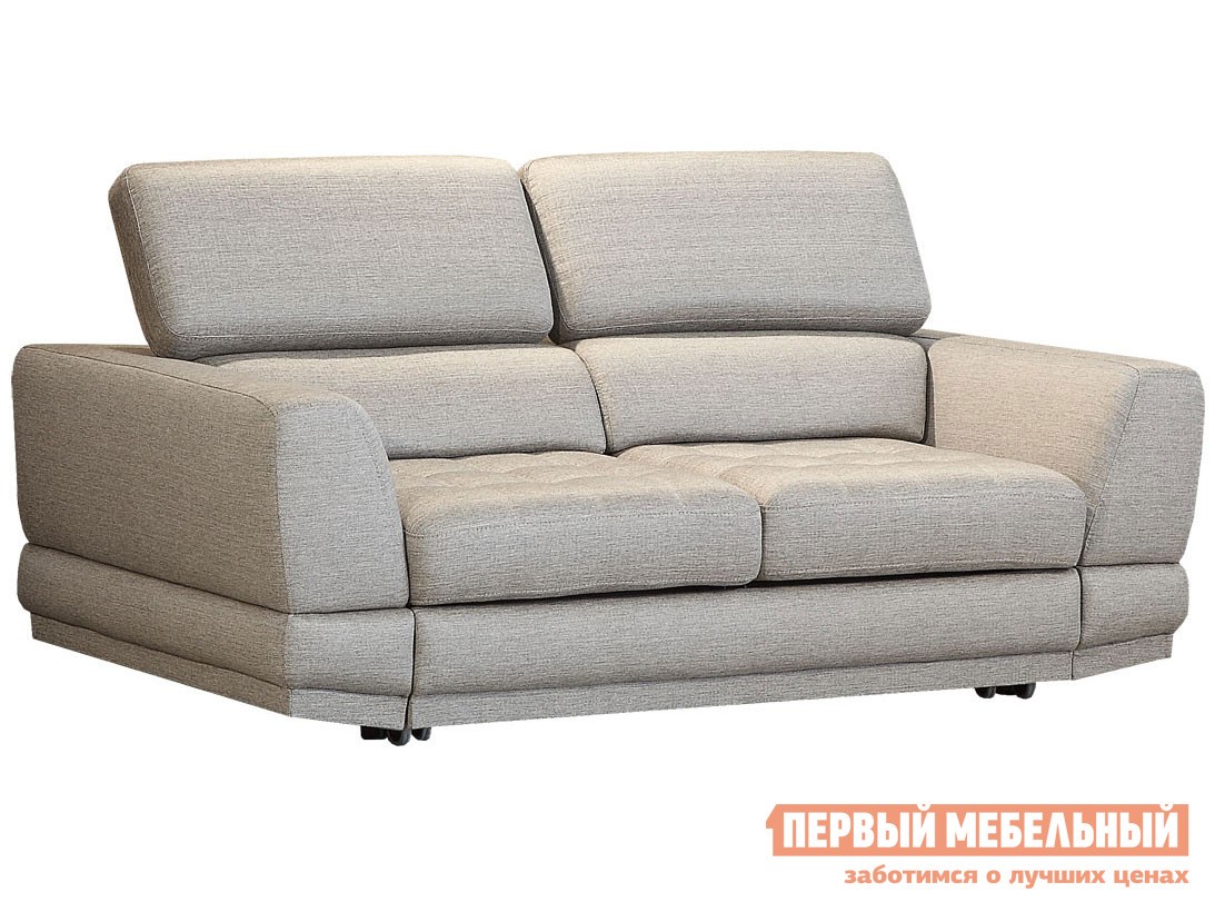 Прямой диван  Манчестер Светло-серый, рогожка