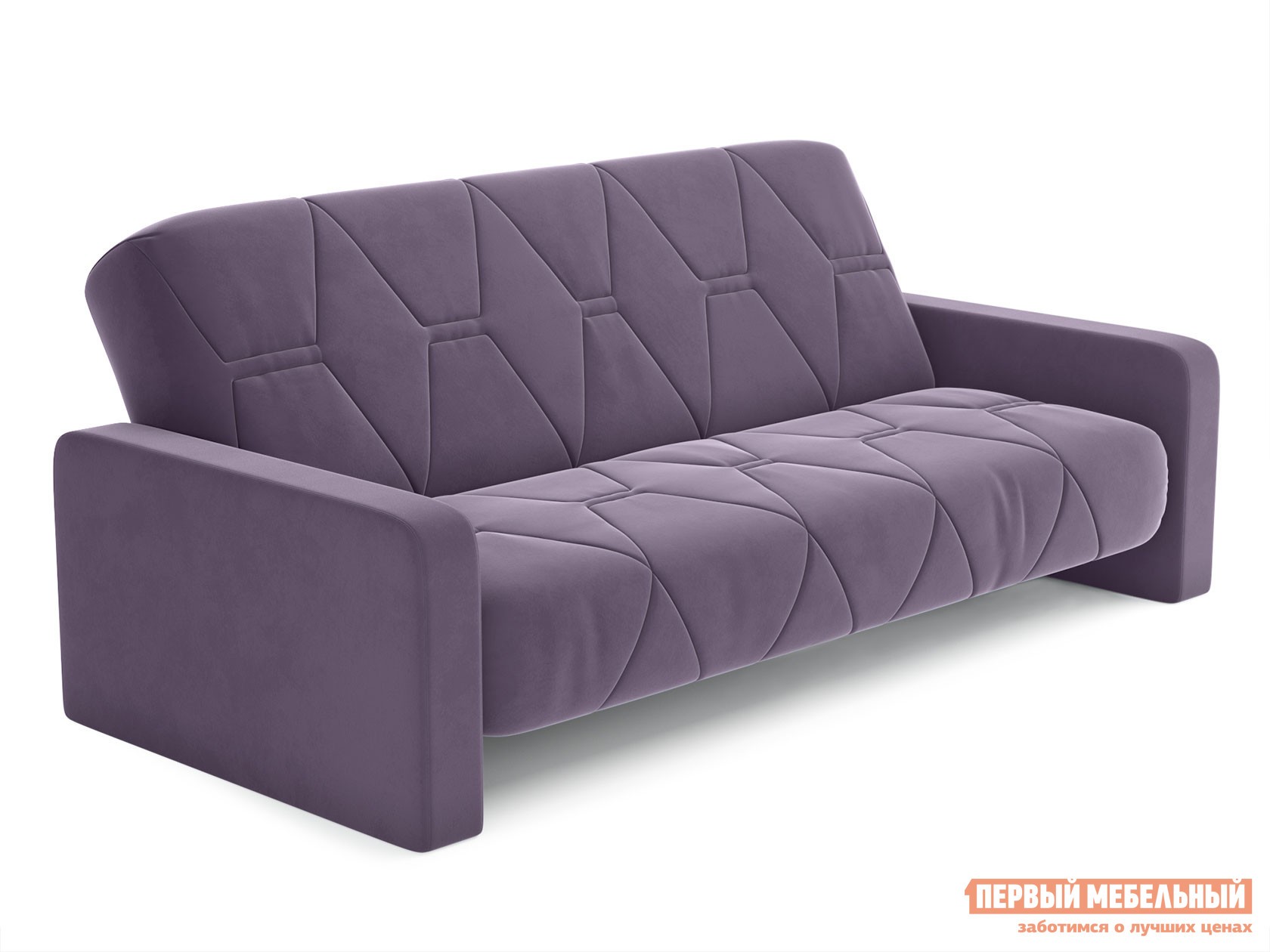 Прямой диван  Гарет Сиреневый, велюр