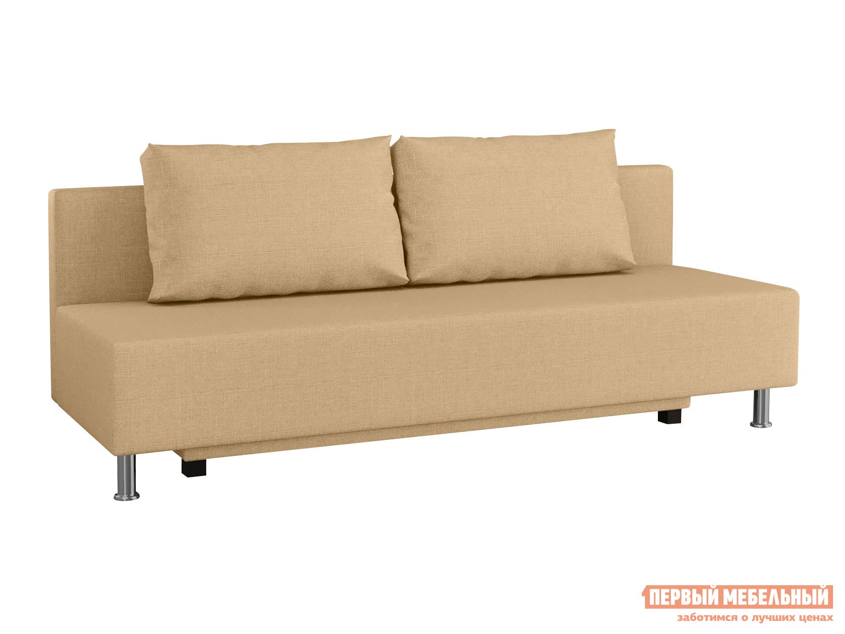 Прямой диван  Парма Бежевый, рогожка