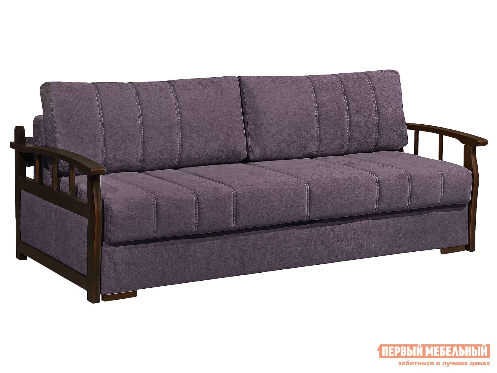Прямой диван  Барон Сливовый, велюр