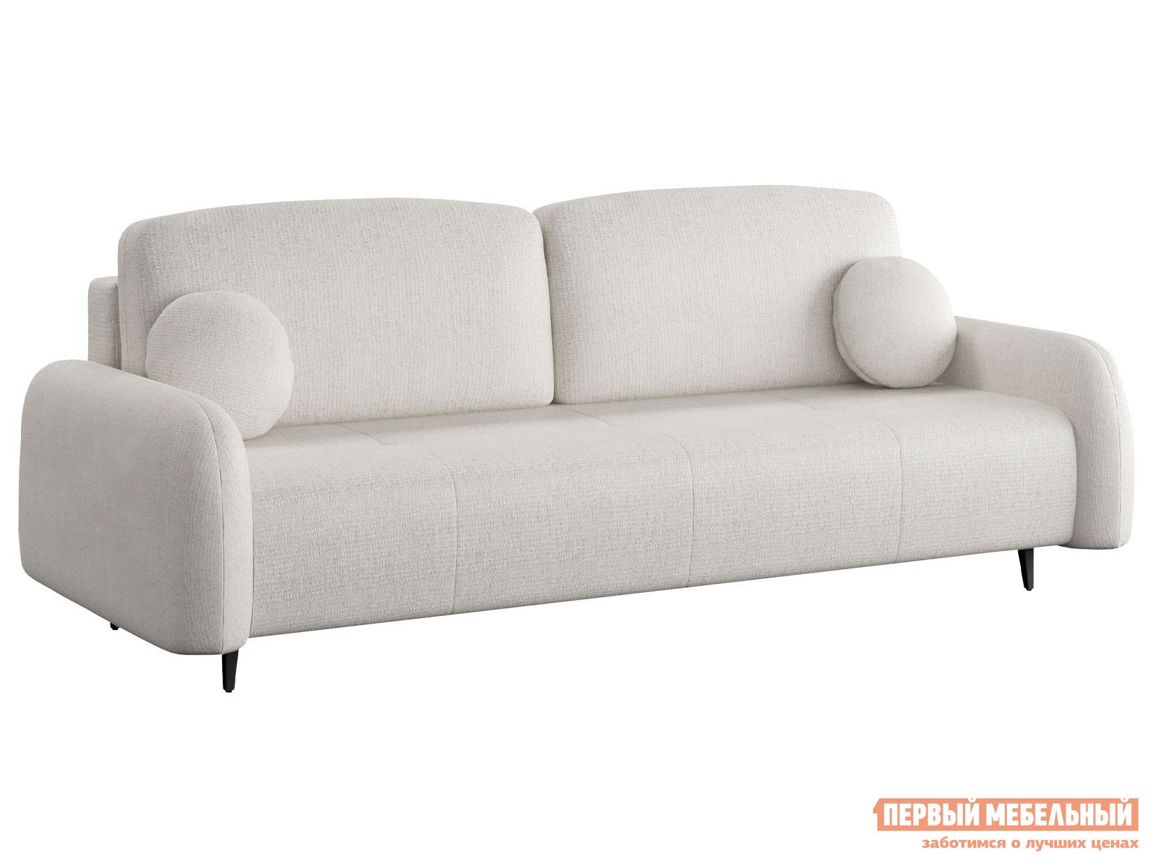 Прямой диван  Монблан Светло-серый, шенилл