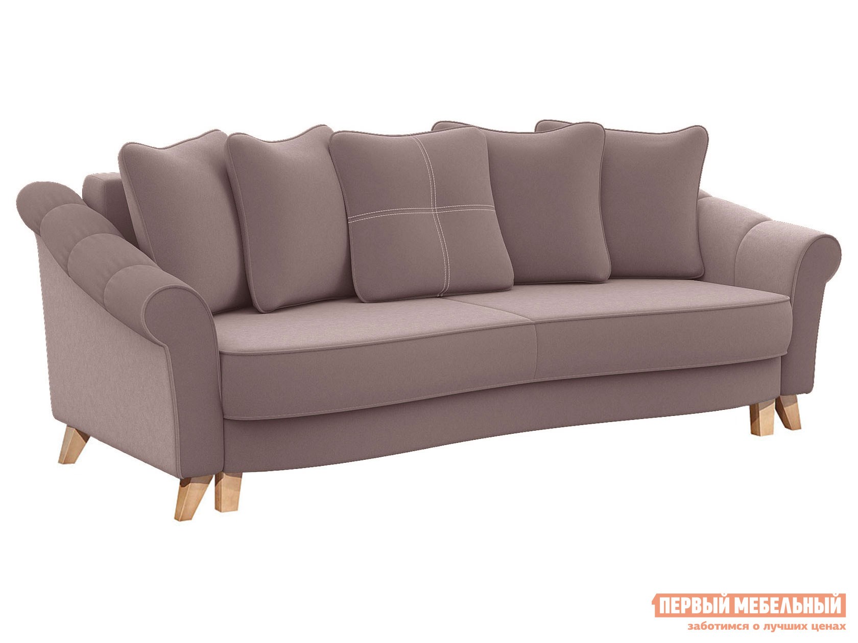 Прямой диван  Николя Латте, велюр