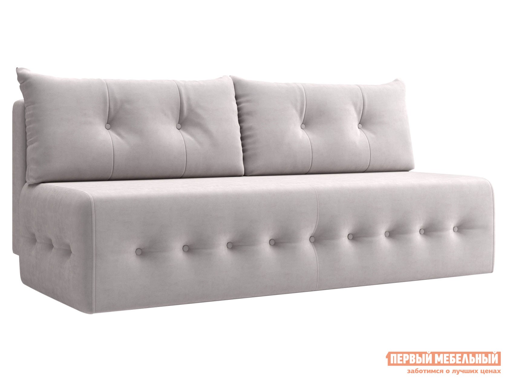 Прямой диван  Каир Бежевый, велюр